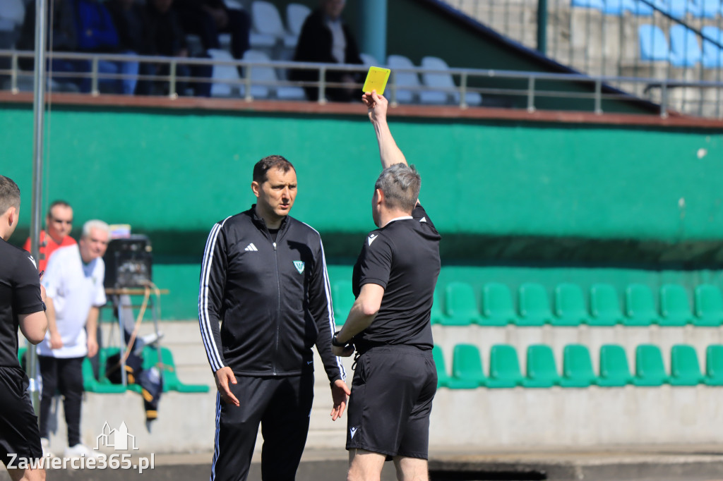 Mecz między Wartą Zawiercie a Zagłębiem II Sosnowiec, zakończył się 0:3
