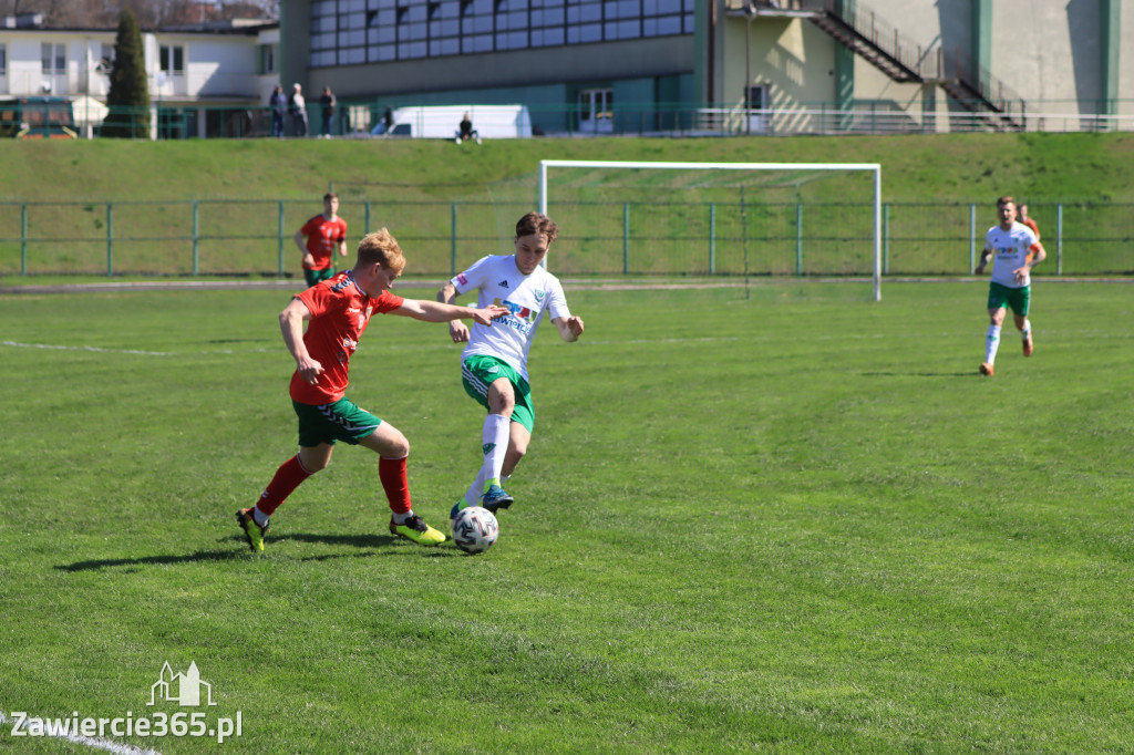 Mecz między Wartą Zawiercie a Zagłębiem II Sosnowiec, zakończył się 0:3