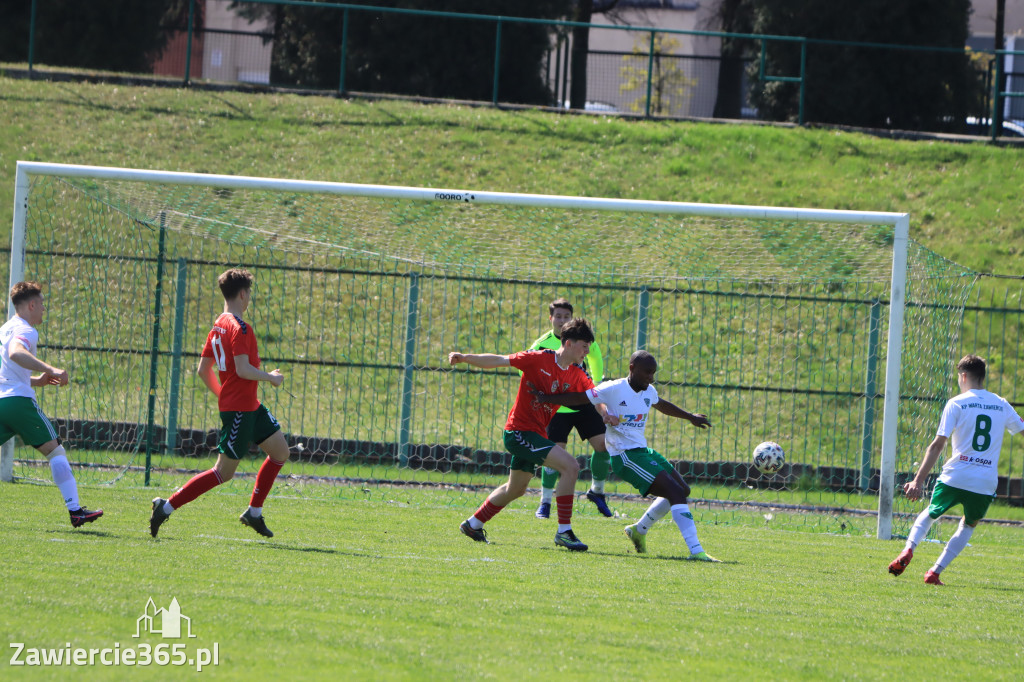 Mecz między Wartą Zawiercie a Zagłębiem II Sosnowiec, zakończył się 0:3
