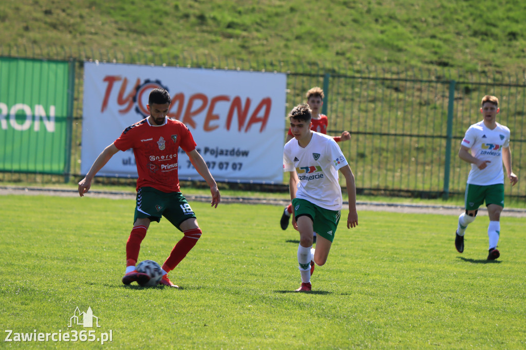Mecz między Wartą Zawiercie a Zagłębiem II Sosnowiec, zakończył się 0:3