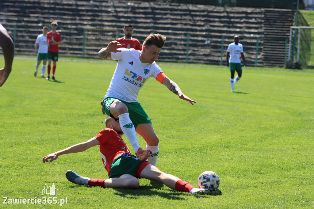 Mecz między Wartą Zawiercie a Zagłębiem II Sosnowiec, zakończył się 0:3