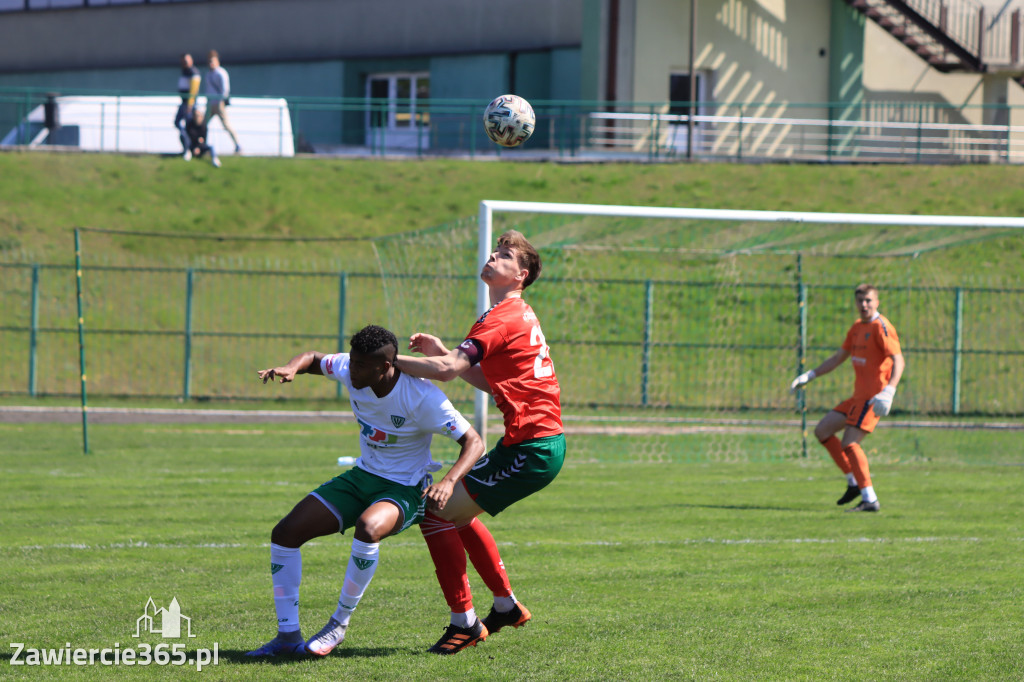 Mecz między Wartą Zawiercie a Zagłębiem II Sosnowiec, zakończył się 0:3