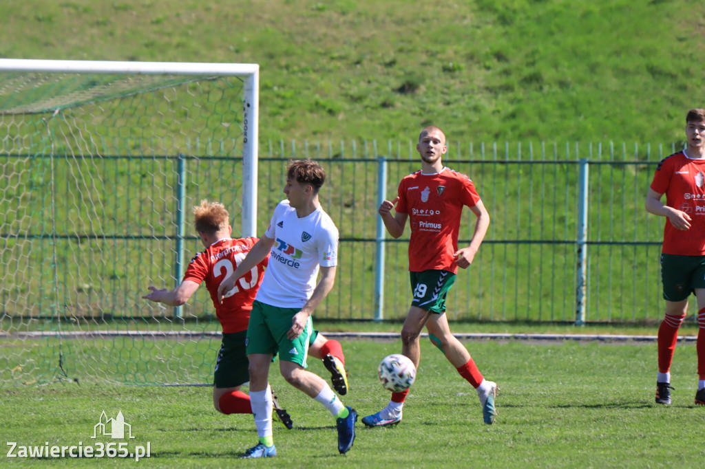 Mecz między Wartą Zawiercie a Zagłębiem II Sosnowiec, zakończył się 0:3