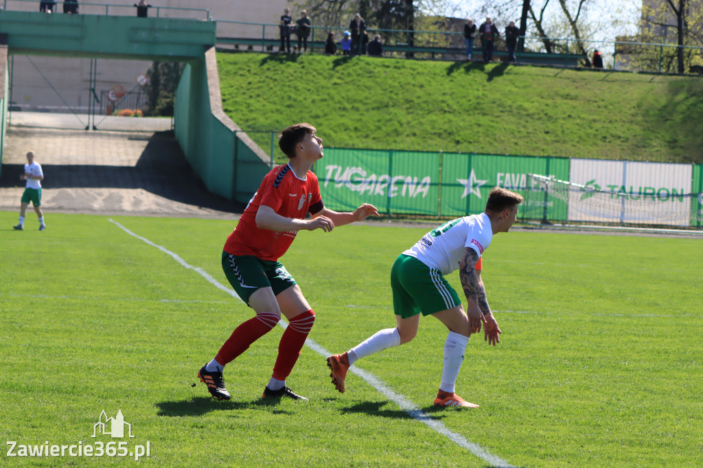 Mecz między Wartą Zawiercie a Zagłębiem II Sosnowiec, zakończył się 0:3