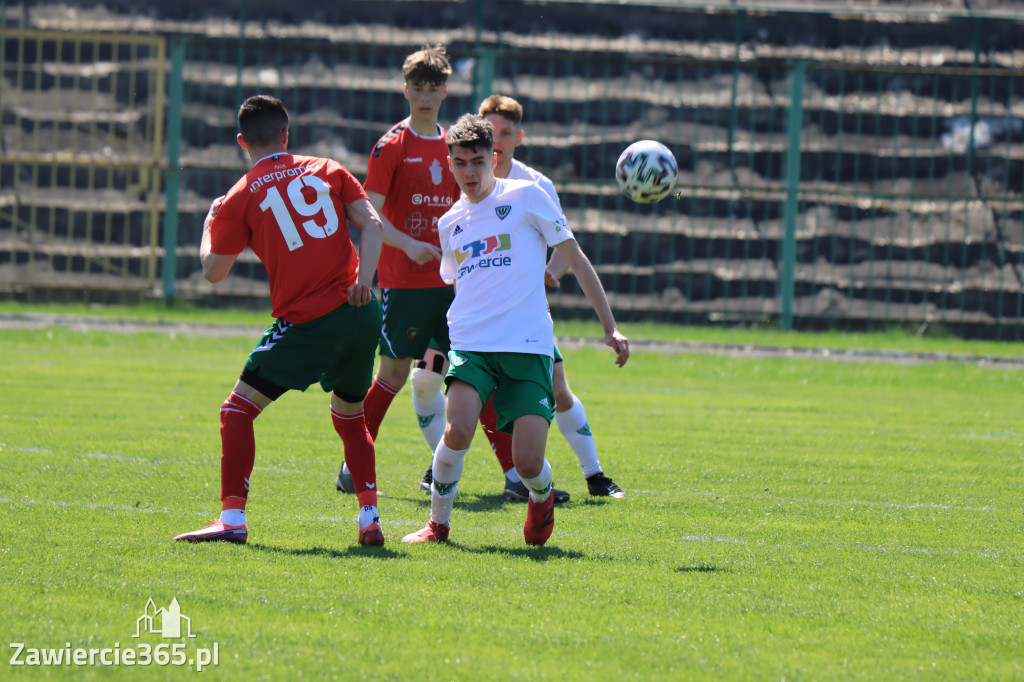 Mecz między Wartą Zawiercie a Zagłębiem II Sosnowiec, zakończył się 0:3