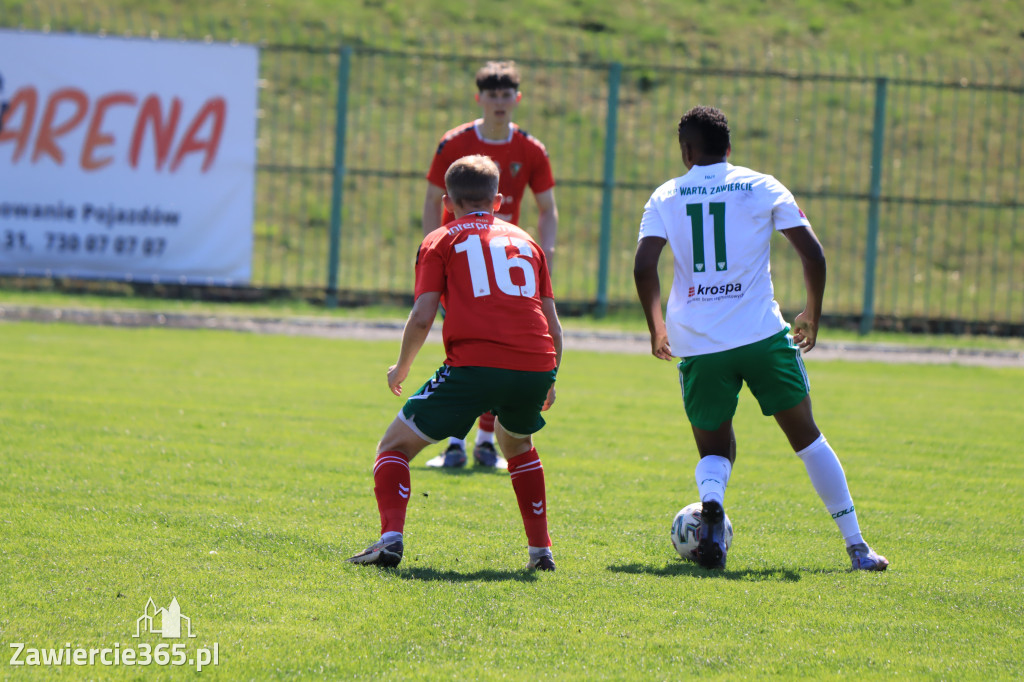Mecz między Wartą Zawiercie a Zagłębiem II Sosnowiec, zakończył się 0:3