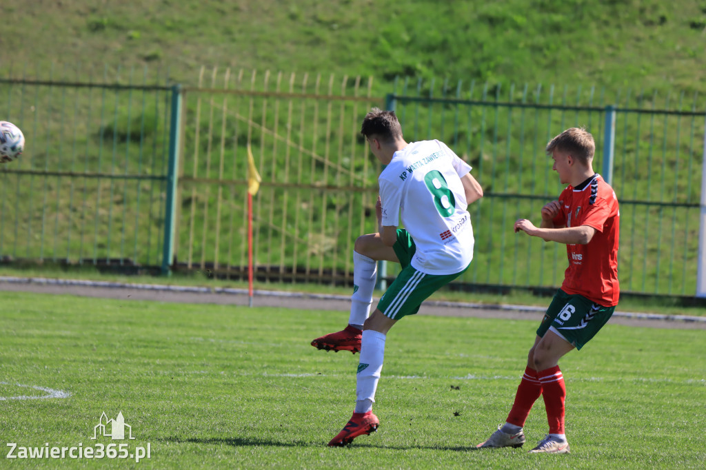 Mecz między Wartą Zawiercie a Zagłębiem II Sosnowiec, zakończył się 0:3