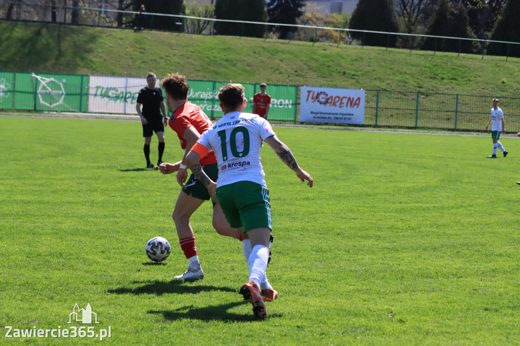 Mecz między Wartą Zawiercie a Zagłębiem II Sosnowiec, zakończył się 0:3