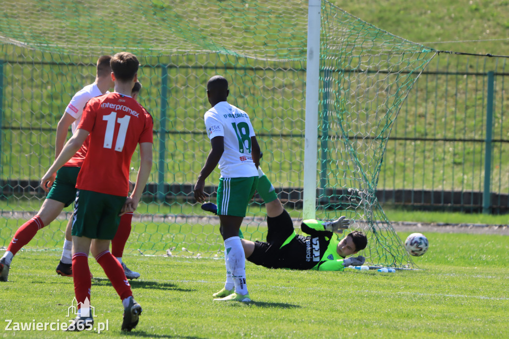 Mecz między Wartą Zawiercie a Zagłębiem II Sosnowiec, zakończył się 0:3
