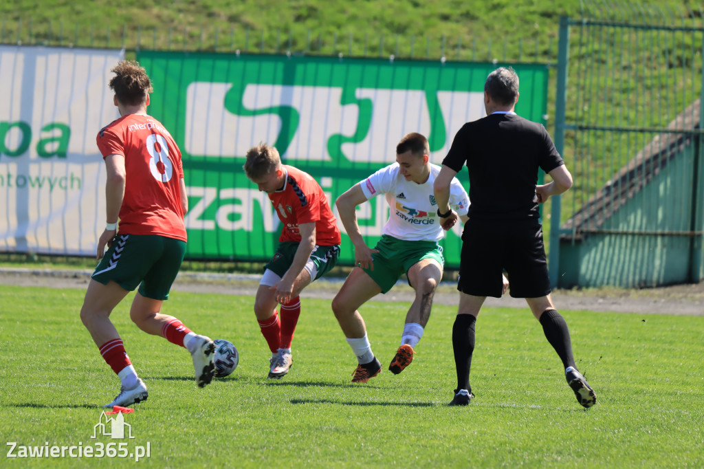 Mecz między Wartą Zawiercie a Zagłębiem II Sosnowiec, zakończył się 0:3