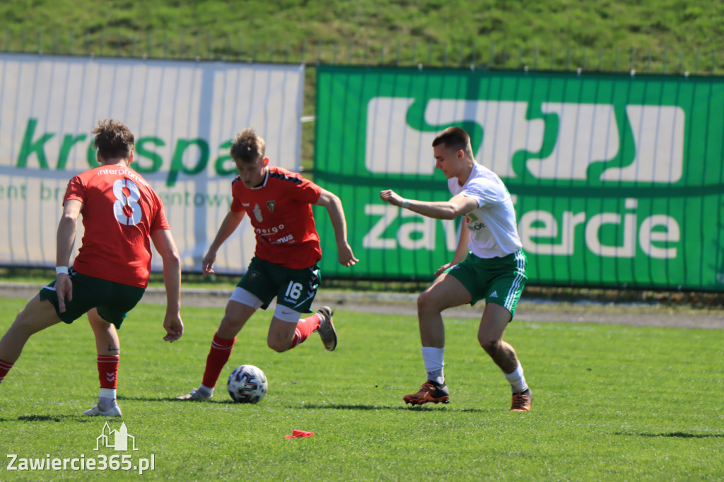Mecz między Wartą Zawiercie a Zagłębiem II Sosnowiec, zakończył się 0:3