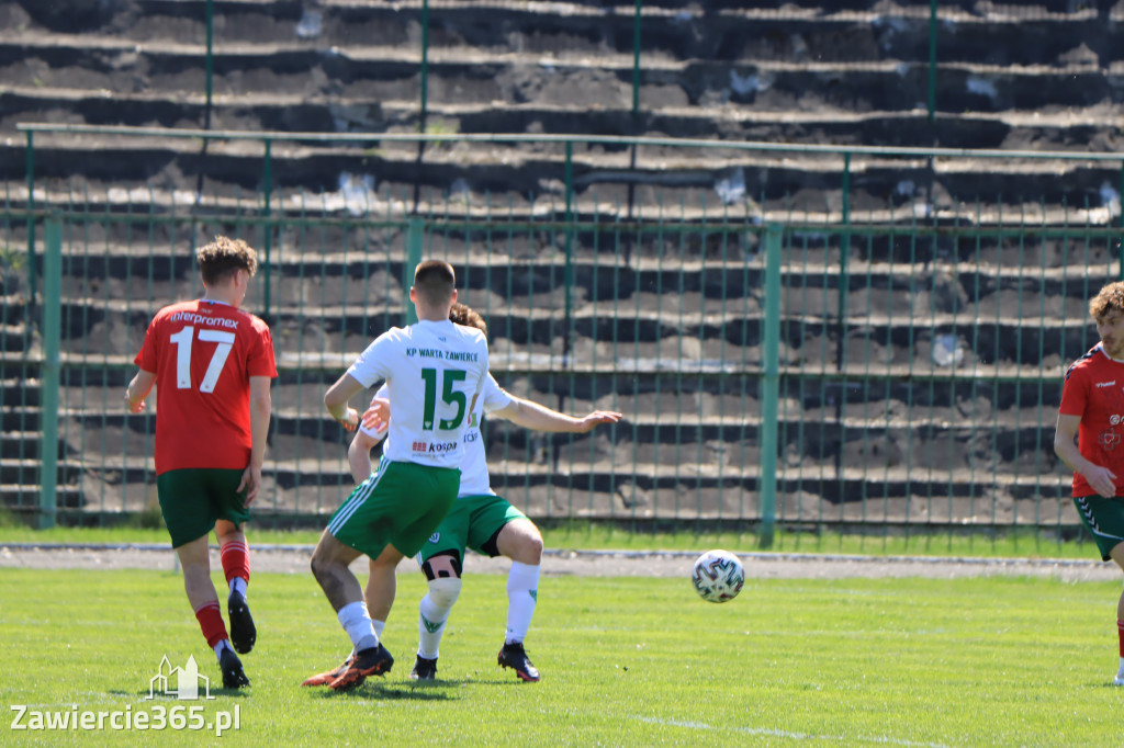 Mecz między Wartą Zawiercie a Zagłębiem II Sosnowiec, zakończył się 0:3