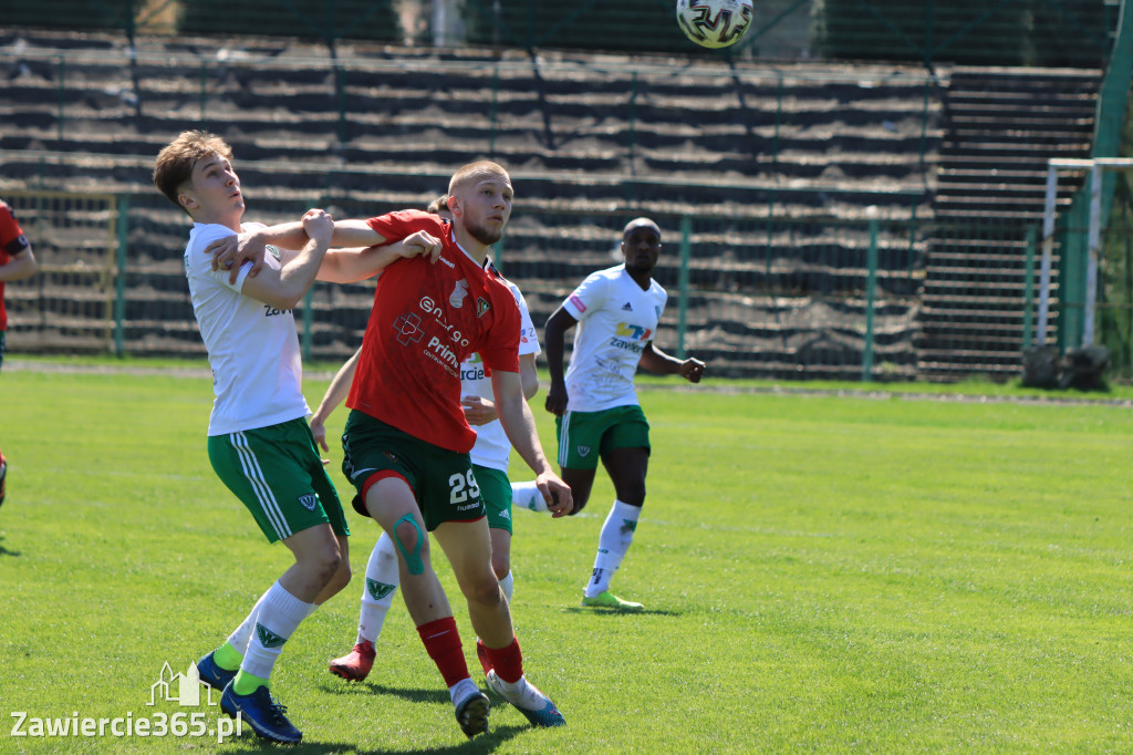 Mecz między Wartą Zawiercie a Zagłębiem II Sosnowiec, zakończył się 0:3