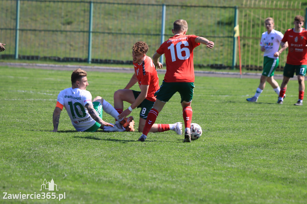 Mecz między Wartą Zawiercie a Zagłębiem II Sosnowiec, zakończył się 0:3