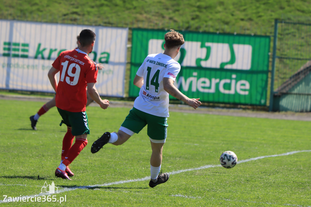 Mecz między Wartą Zawiercie a Zagłębiem II Sosnowiec, zakończył się 0:3