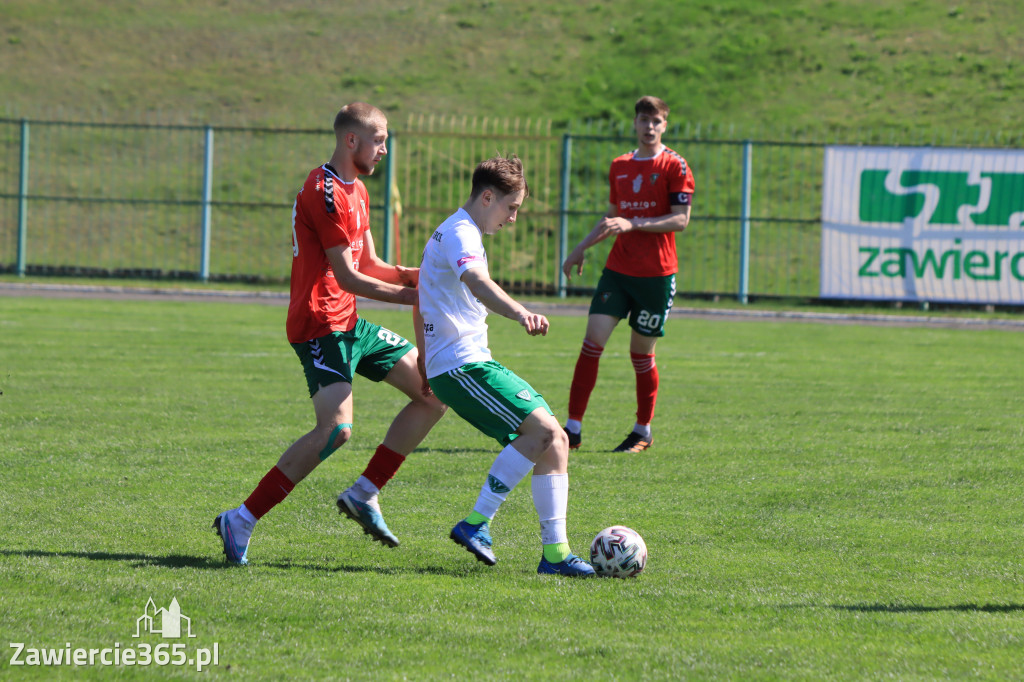Mecz między Wartą Zawiercie a Zagłębiem II Sosnowiec, zakończył się 0:3