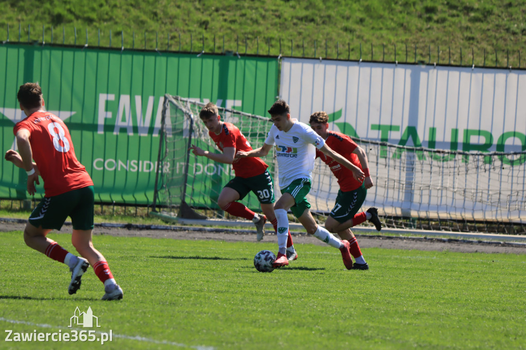 Mecz między Wartą Zawiercie a Zagłębiem II Sosnowiec, zakończył się 0:3