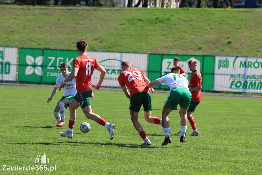 Mecz między Wartą Zawiercie a Zagłębiem II Sosnowiec, zakończył się 0:3