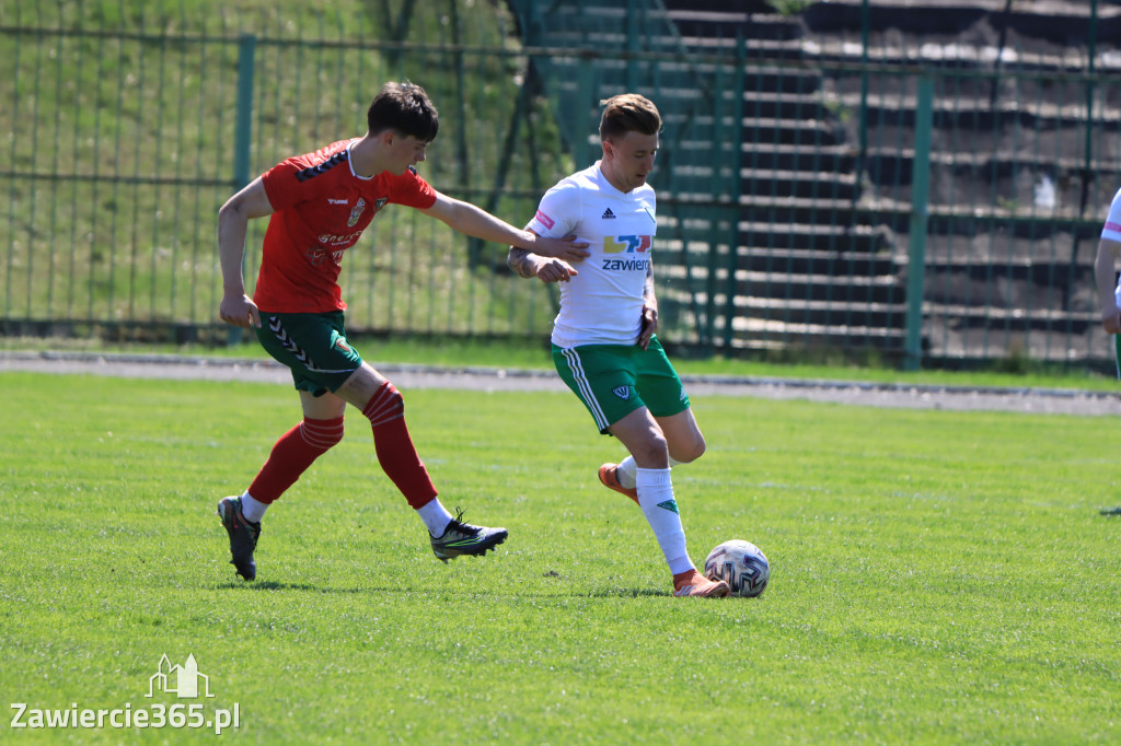 Mecz między Wartą Zawiercie a Zagłębiem II Sosnowiec, zakończył się 0:3