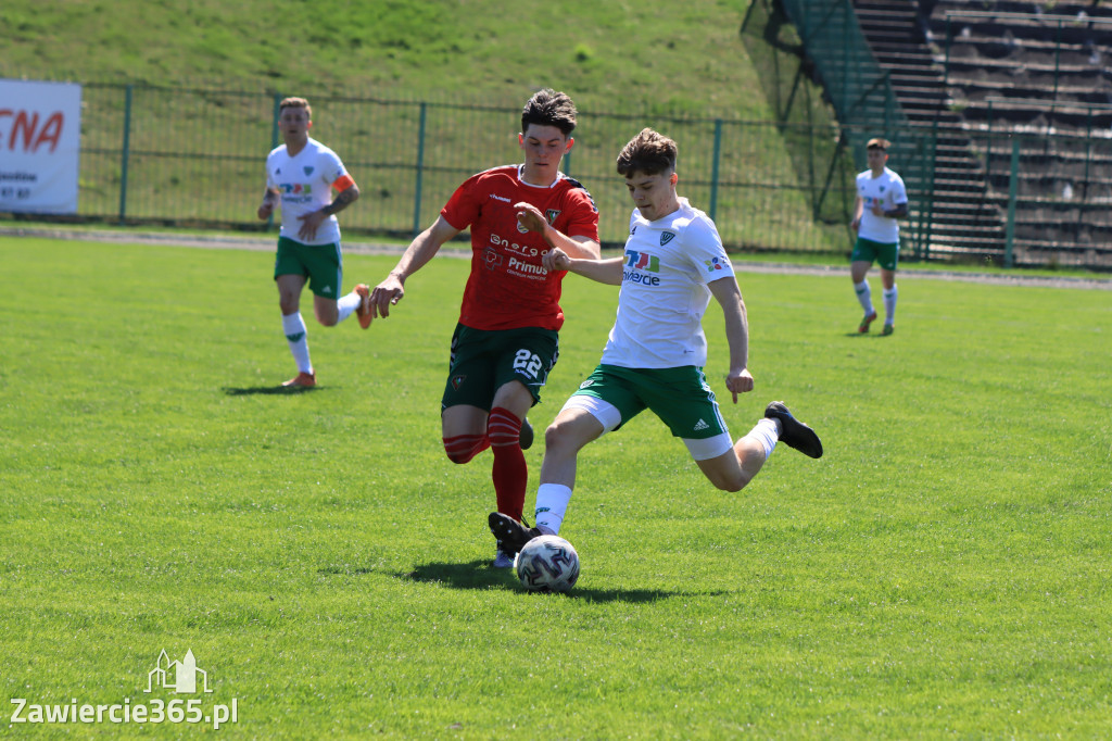 Mecz między Wartą Zawiercie a Zagłębiem II Sosnowiec, zakończył się 0:3