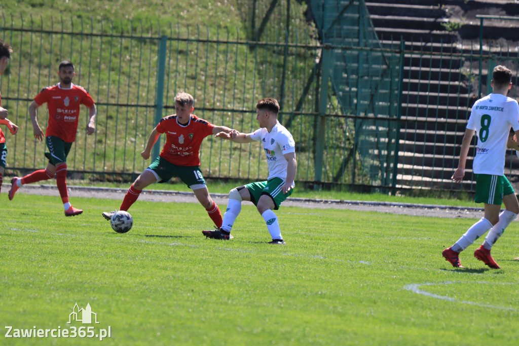 Mecz między Wartą Zawiercie a Zagłębiem II Sosnowiec, zakończył się 0:3