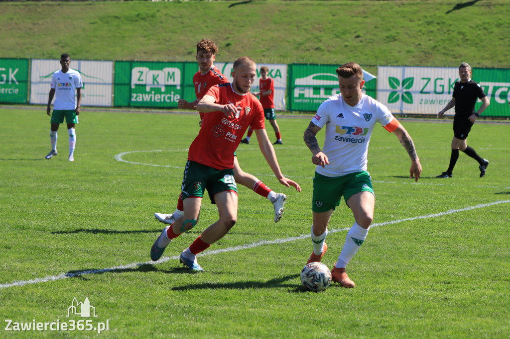 Mecz między Wartą Zawiercie a Zagłębiem II Sosnowiec, zakończył się 0:3