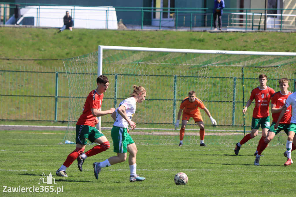 Mecz między Wartą Zawiercie a Zagłębiem II Sosnowiec, zakończył się 0:3