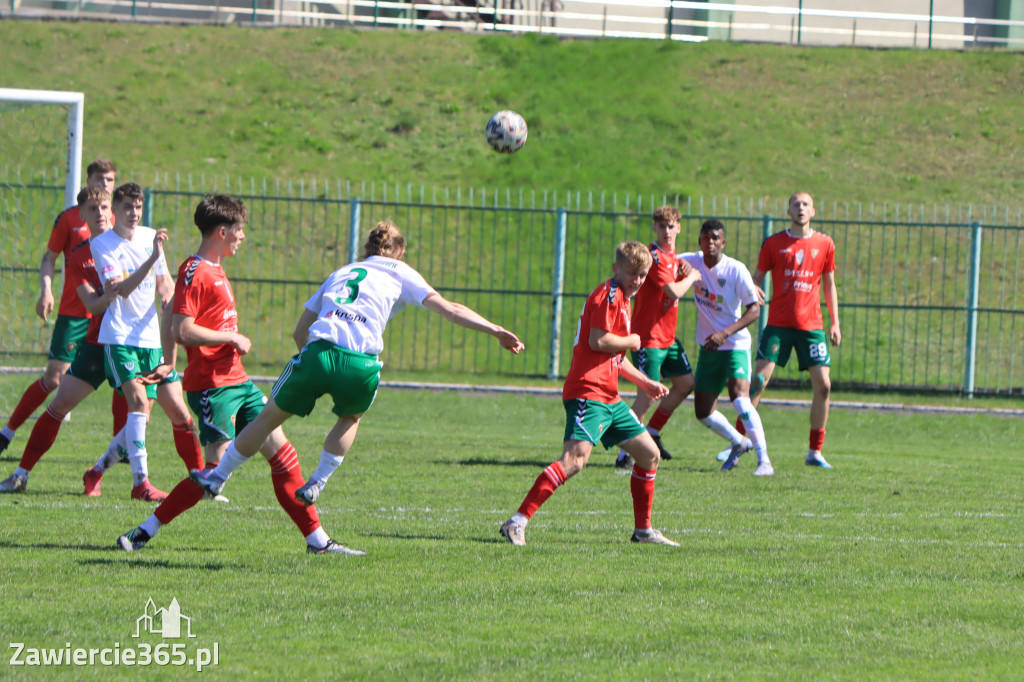 Mecz między Wartą Zawiercie a Zagłębiem II Sosnowiec, zakończył się 0:3
