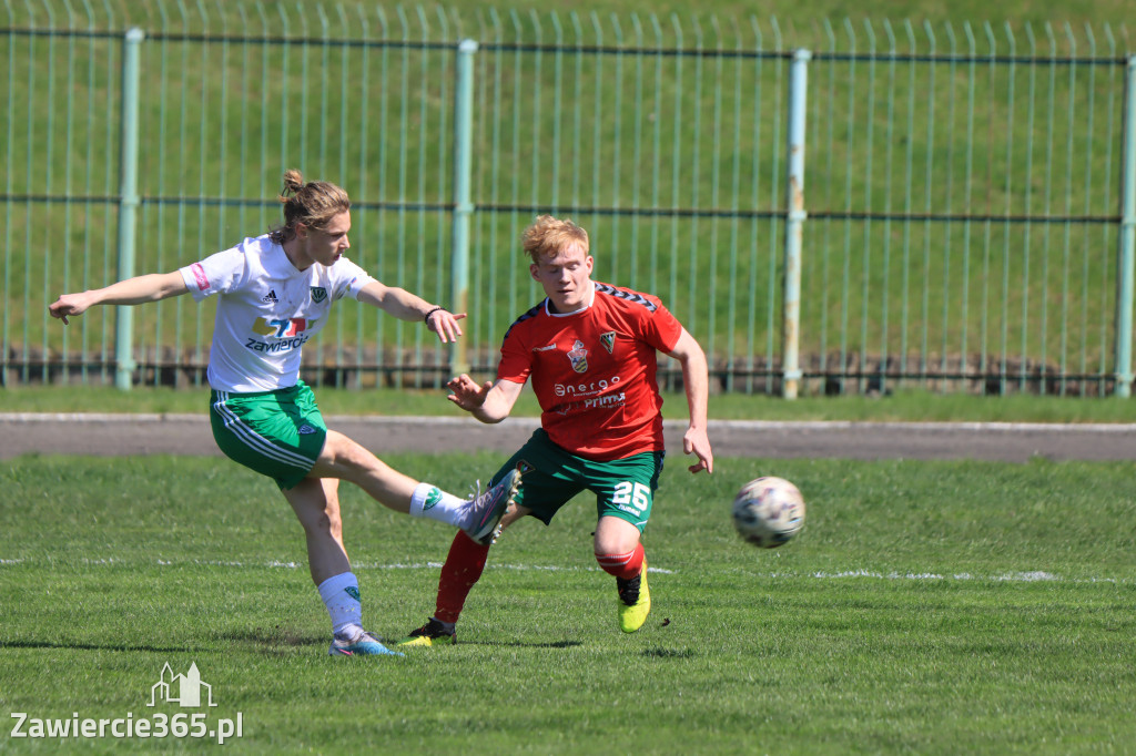 Mecz między Wartą Zawiercie a Zagłębiem II Sosnowiec, zakończył się 0:3