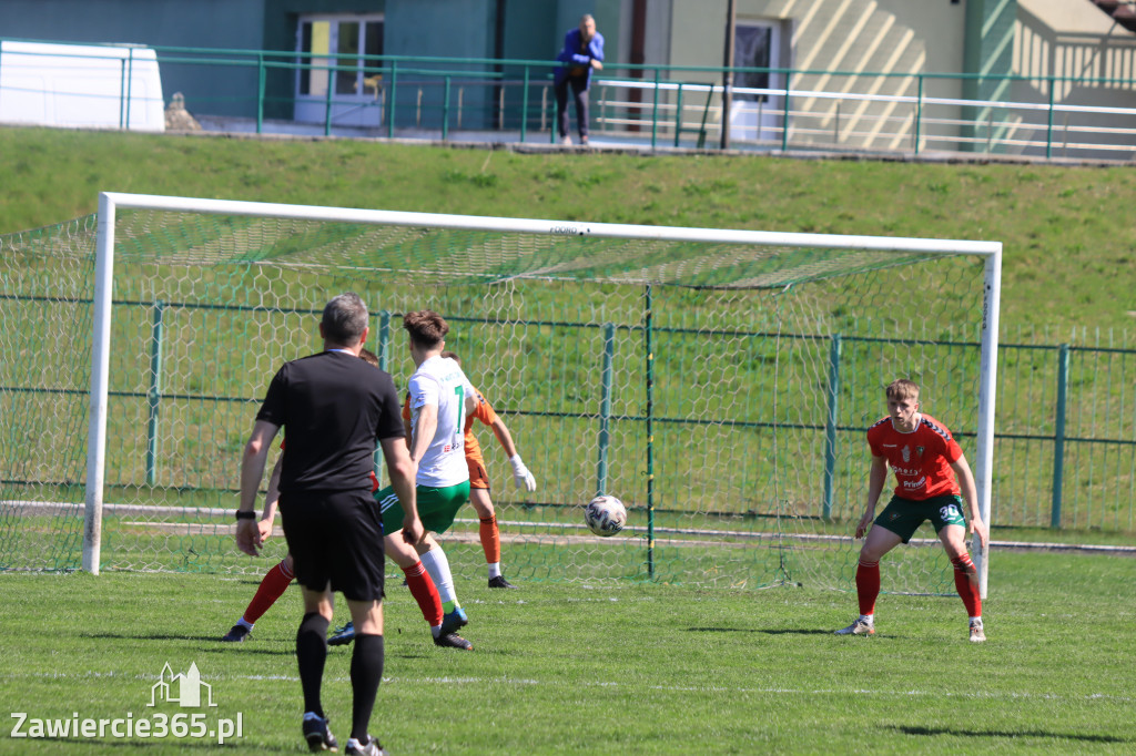Mecz między Wartą Zawiercie a Zagłębiem II Sosnowiec, zakończył się 0:3