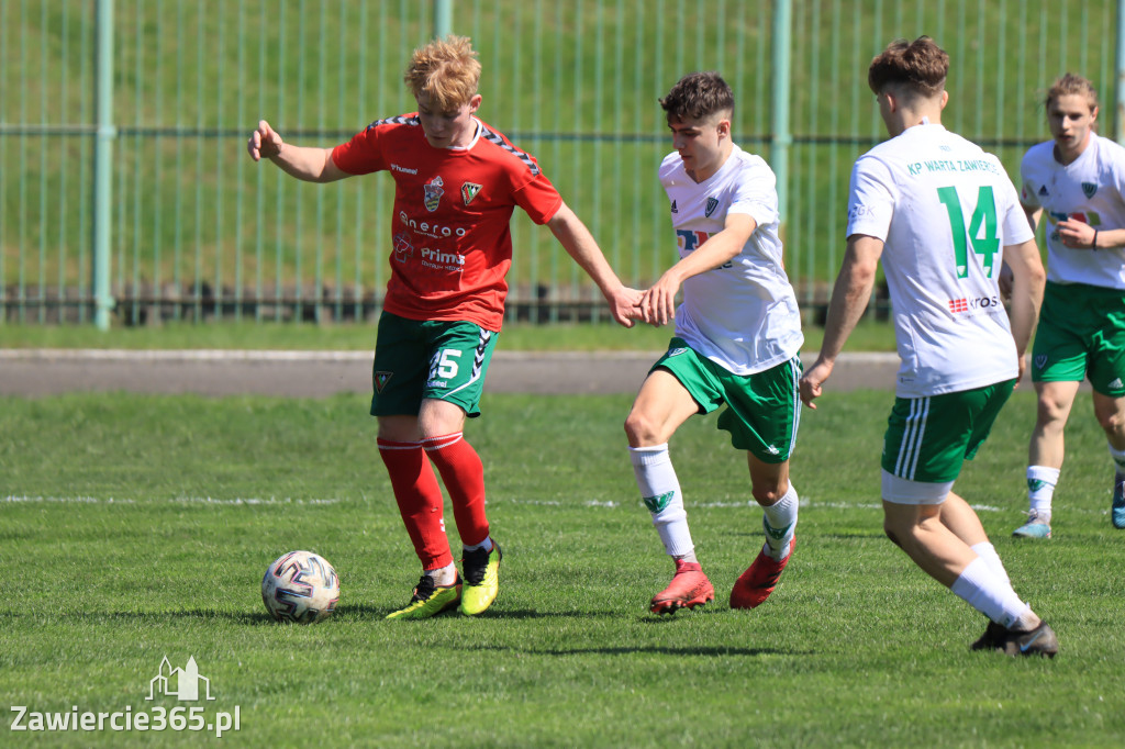 Mecz między Wartą Zawiercie a Zagłębiem II Sosnowiec, zakończył się 0:3