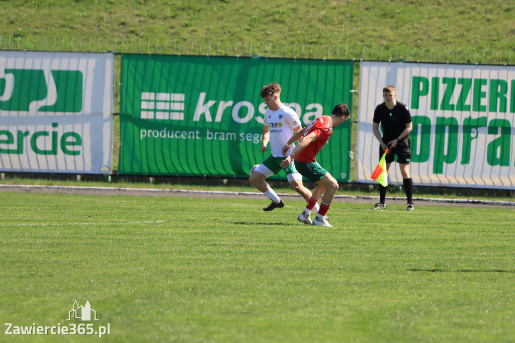 Mecz między Wartą Zawiercie a Zagłębiem II Sosnowiec, zakończył się 0:3