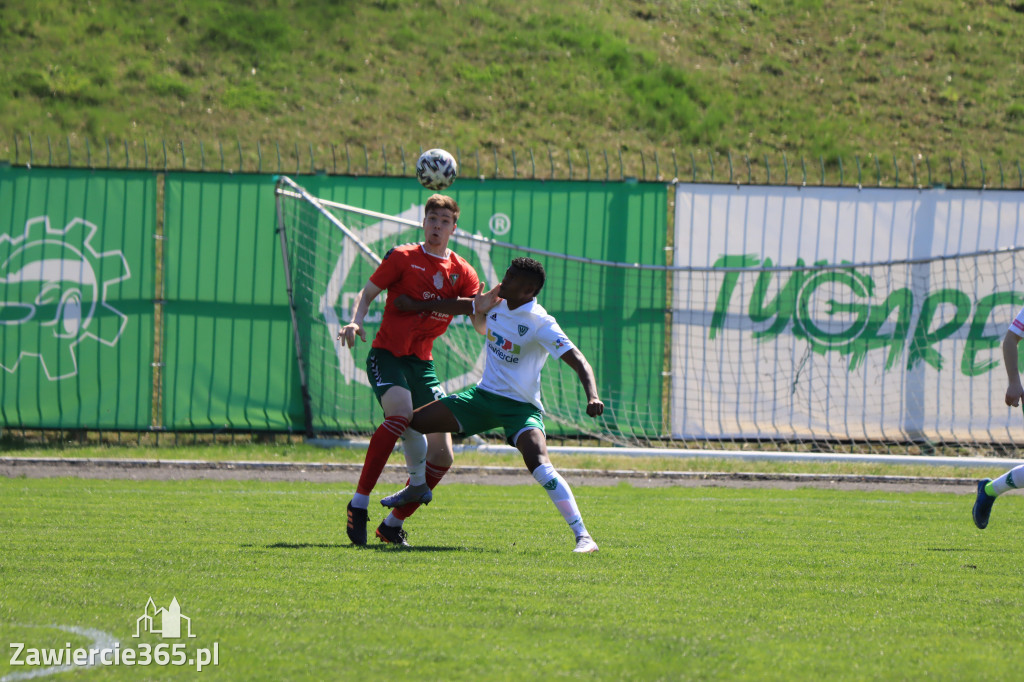 Mecz między Wartą Zawiercie a Zagłębiem II Sosnowiec, zakończył się 0:3