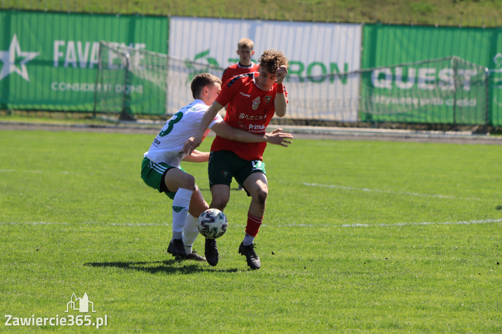 Mecz między Wartą Zawiercie a Zagłębiem II Sosnowiec, zakończył się 0:3