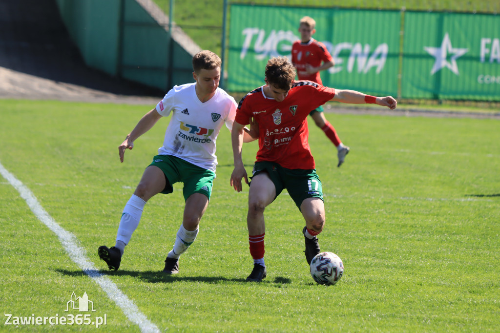 Mecz między Wartą Zawiercie a Zagłębiem II Sosnowiec, zakończył się 0:3