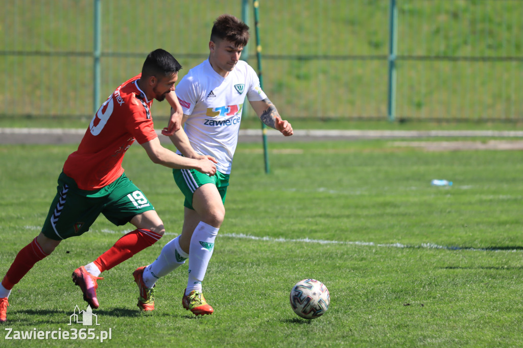 Mecz między Wartą Zawiercie a Zagłębiem II Sosnowiec, zakończył się 0:3