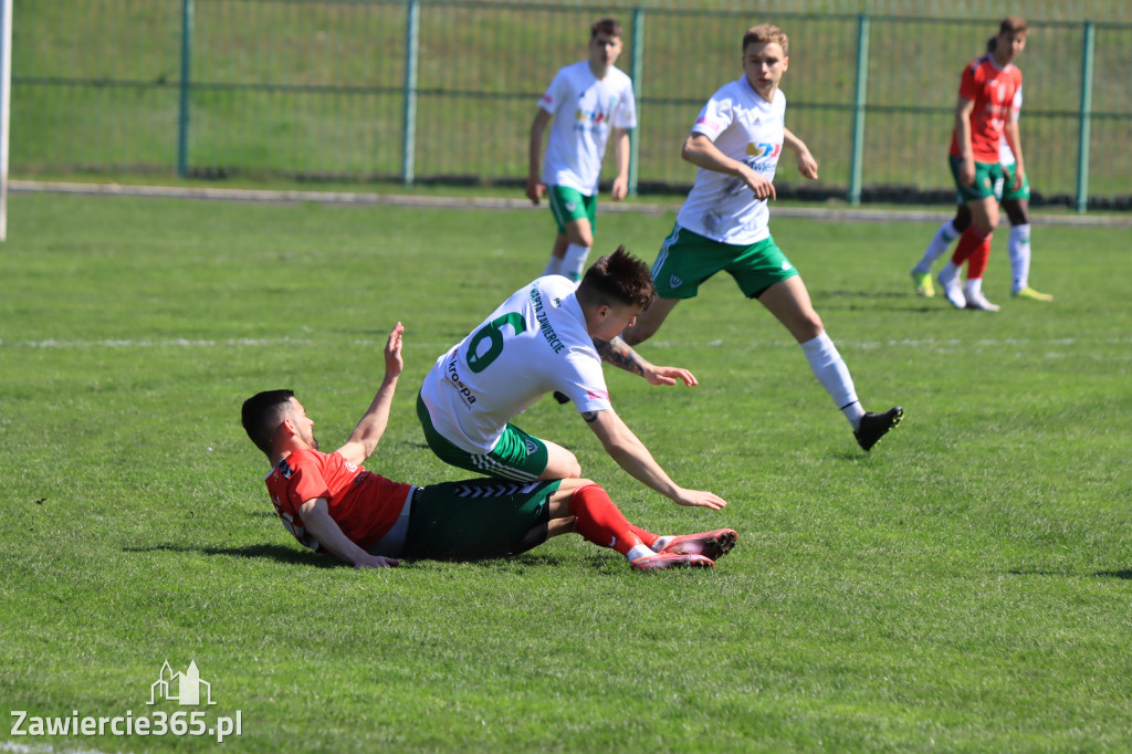 Mecz między Wartą Zawiercie a Zagłębiem II Sosnowiec, zakończył się 0:3