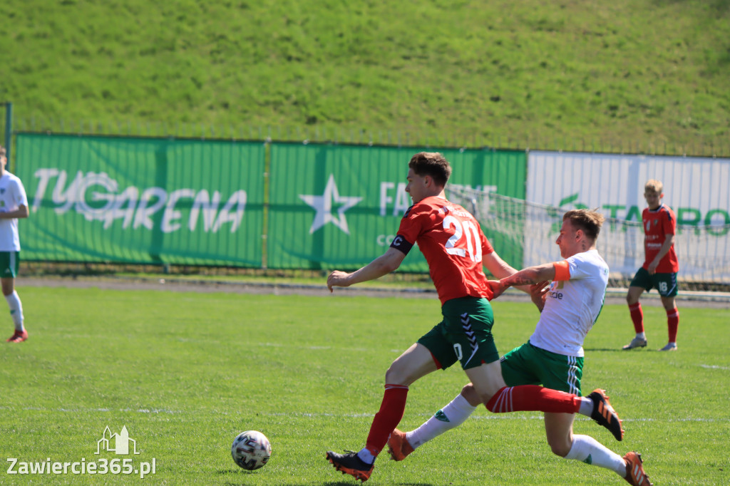 Mecz między Wartą Zawiercie a Zagłębiem II Sosnowiec, zakończył się 0:3