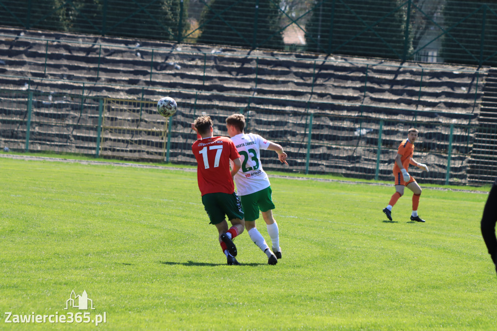Mecz między Wartą Zawiercie a Zagłębiem II Sosnowiec, zakończył się 0:3
