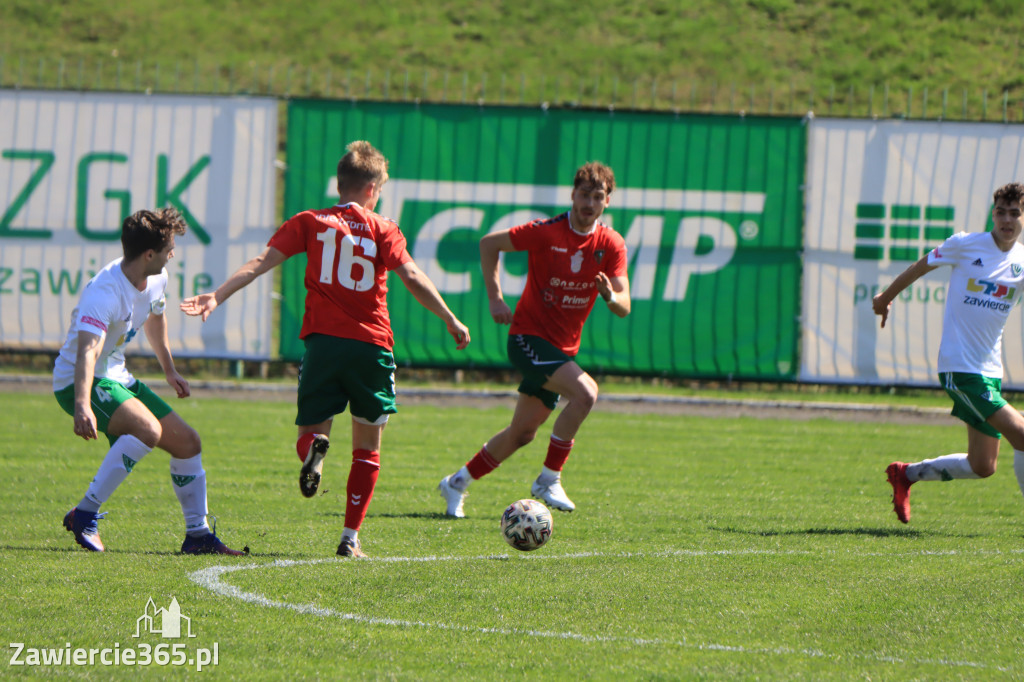 Mecz między Wartą Zawiercie a Zagłębiem II Sosnowiec, zakończył się 0:3