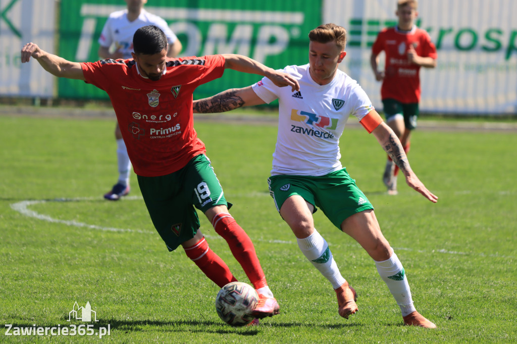Mecz między Wartą Zawiercie a Zagłębiem II Sosnowiec, zakończył się 0:3