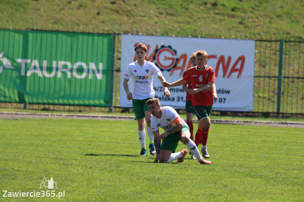 Mecz między Wartą Zawiercie a Zagłębiem II Sosnowiec, zakończył się 0:3