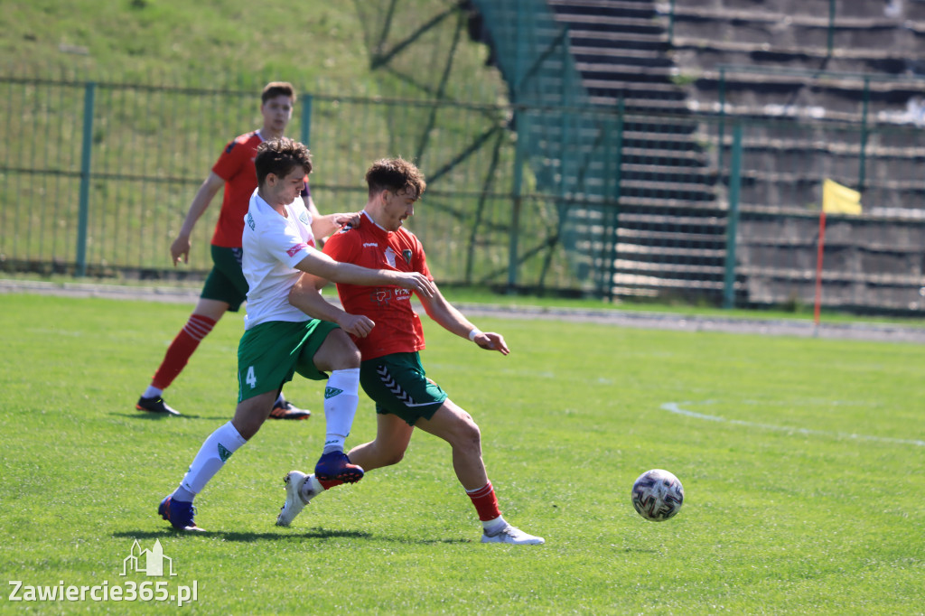 Mecz między Wartą Zawiercie a Zagłębiem II Sosnowiec, zakończył się 0:3