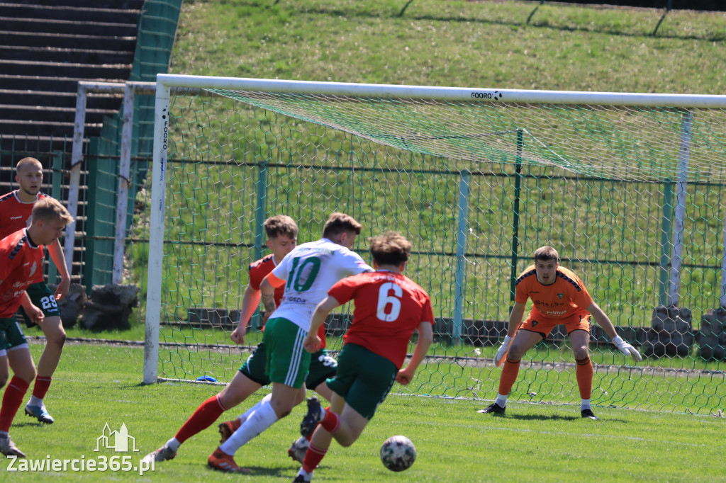 Mecz między Wartą Zawiercie a Zagłębiem II Sosnowiec, zakończył się 0:3