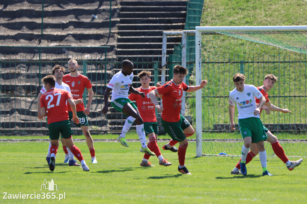 Mecz między Wartą Zawiercie a Zagłębiem II Sosnowiec, zakończył się 0:3