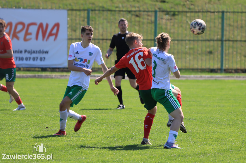 Mecz między Wartą Zawiercie a Zagłębiem II Sosnowiec, zakończył się 0:3