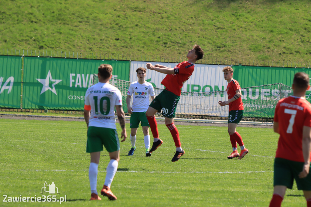 Mecz między Wartą Zawiercie a Zagłębiem II Sosnowiec, zakończył się 0:3