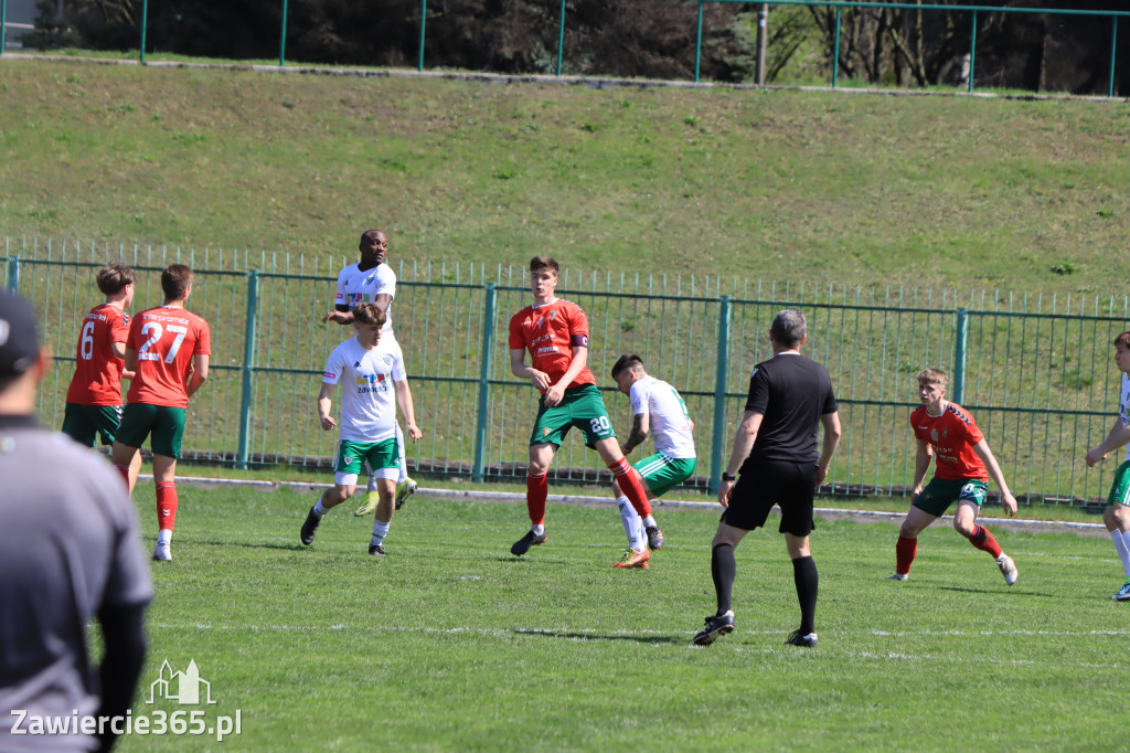 Mecz między Wartą Zawiercie a Zagłębiem II Sosnowiec, zakończył się 0:3
