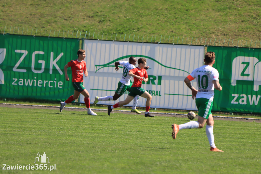 Mecz między Wartą Zawiercie a Zagłębiem II Sosnowiec, zakończył się 0:3