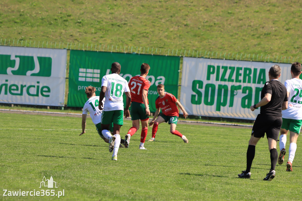 Mecz między Wartą Zawiercie a Zagłębiem II Sosnowiec, zakończył się 0:3